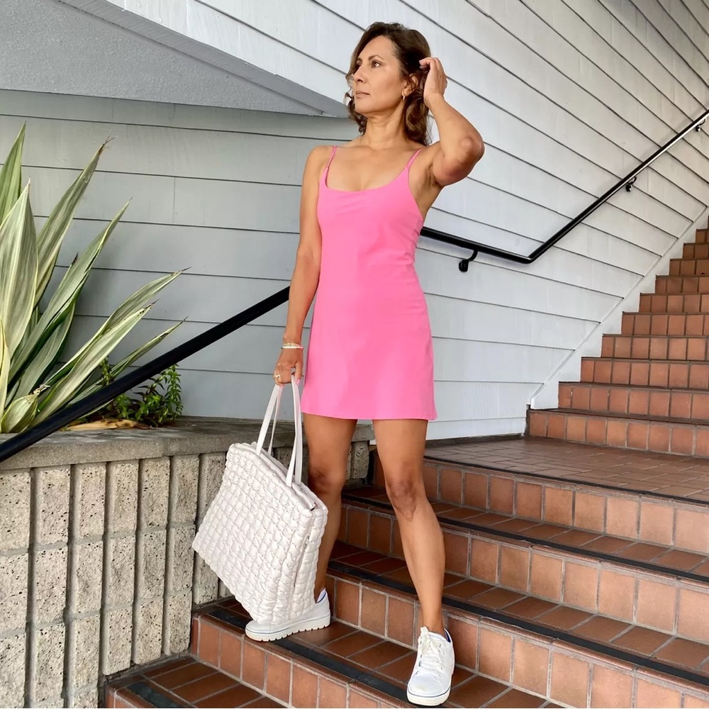 Abercrombie traveler dress hot pink